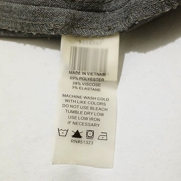 Vince Camuto Gray/Ash Coloured Women's Wide Flare Leg Trouser Pants Size 6 - Picture 7 of 8